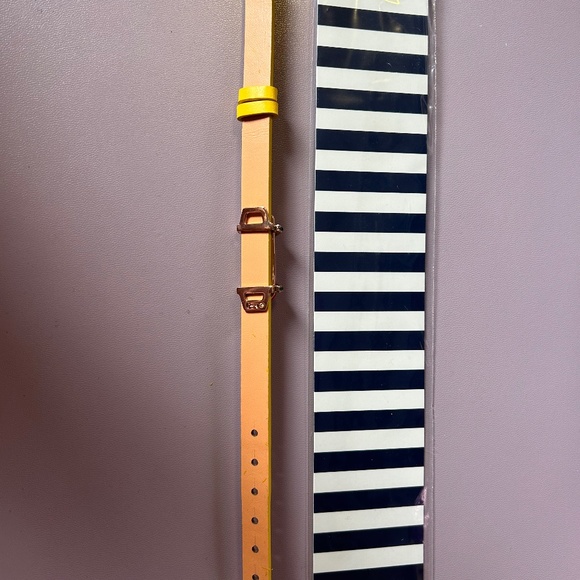 NWT Stella & Dot - Keep Collective reversible yellow/camel leather band & charm - Picture 3 of 4